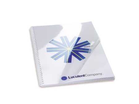 GBC Couverture de reliure HiClear, A4, PVC, 0,25 mm