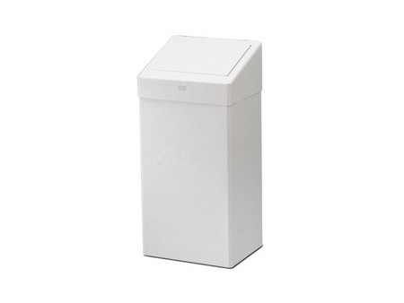 TORK Poubelle, métal, 50 litres, blanc