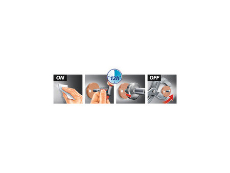tesa Powerbutton Crochet adhésif Universal medium, chrome