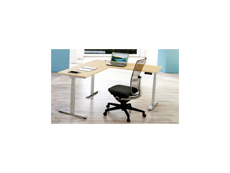 kerkmann Bureau assis-debout Move New Base, gris clair