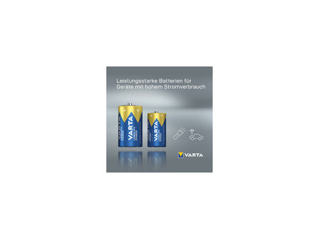 VARTA Pile alcaline Longlife Power, Mono (D), par 2