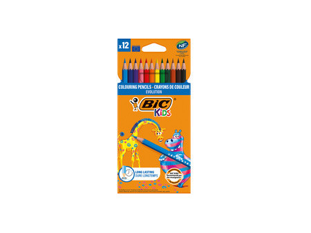 BIC KIDS Crayon de couleur Evolution ecolutions, étui en