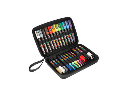 POSCA Marqueur à pigment, mallette de 24 pièces