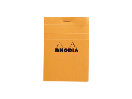 RHODIA Bloc agrafé No. 11, format A7, quadrillé 5x5, noir