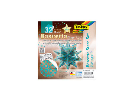 folia Feuilles de papier pliable étoile Bascetta, cuivre