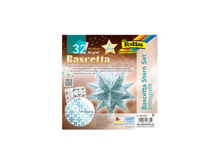 folia Feuilles de papier pliable étoile Bascetta, cuivre