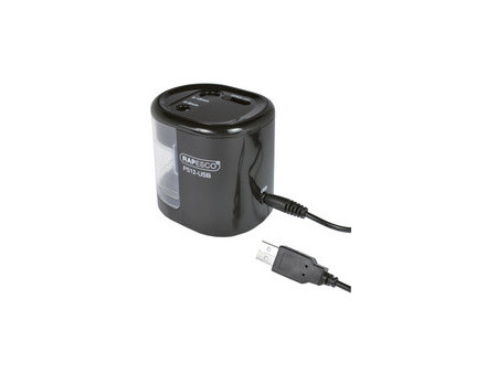 RAPESCO Taille-crayon électrique double PS12-USB, noir