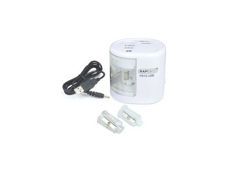 RAPESCO Taille-crayon électrique double PS12-USB, noir
