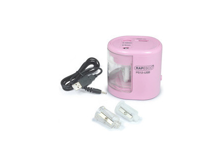 RAPESCO Taille-crayon électrique double PS12-USB, noir