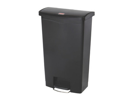 Rubbermaid Collecteur à pédale Slim Jim, 68 litres, beige