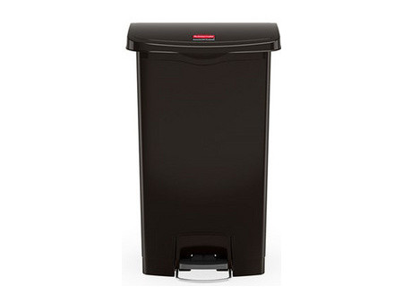 Rubbermaid Collecteur à pédale Slim Jim, 50 litres, noir