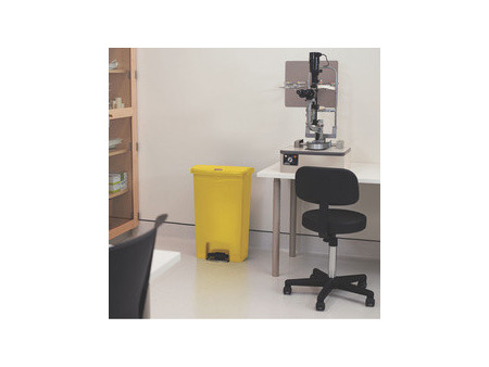 Rubbermaid Collecteur à pédale Slim Jim, 50 litres, gris
