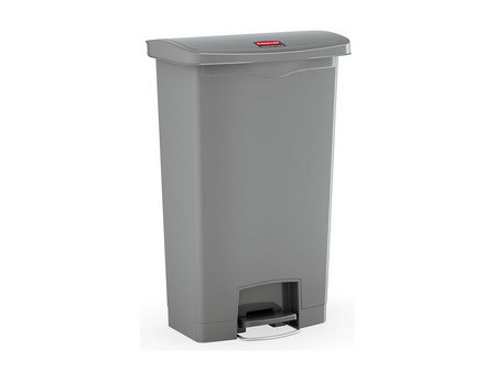 Rubbermaid Collecteur à pédale Slim Jim, 50 litres, gris