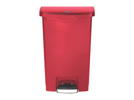 Rubbermaid Collecteur à pédale Slim Jim, 50 litres, gris