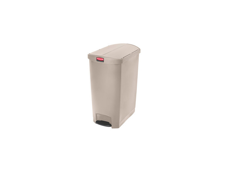 Rubbermaid Collecteur à pédale Slim Jim, 90 litres, beige