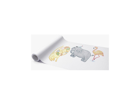 folia Rouleau de papier à dessin, uni, 300 mm x 6 m, blanc