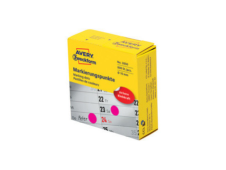 AVERY Zweckform Pastille de couleur, 10 mm, bleu