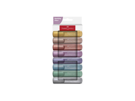FABER-CASTELL Surligneur TEXTLINER 46 METALLIC, étui de 6