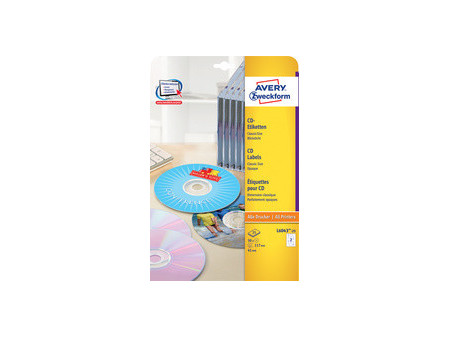 AVERY Zweckform Etiquette CD ClassicSize, blanc