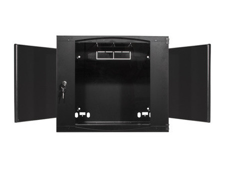 LogiLink Coffret mural 19', 1 pièce, 6 U, noir-gris