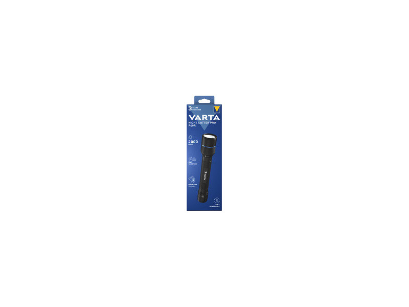 VARTA Lampe de poche premium 'NIGHT CUTTER PRO F40R', noir