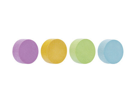 magnetoplan Aimant néodyme Wood Series Circle, coloré