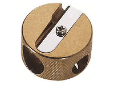 M+R Taille-crayon duo, en laiton, rond, en boîte cadeau