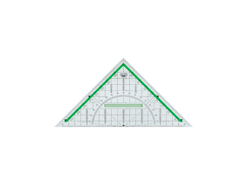 M+R Equerre géométrique 'Green Line', hypoténuse: 230 mm