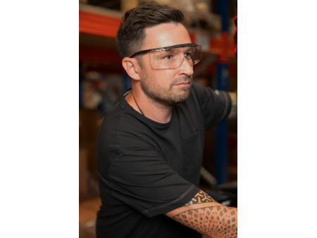 uvex Surlunettes super f OTG, teinte des verres: transparent
