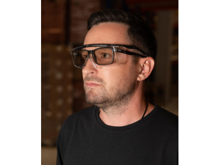 uvex Surlunettes super f OTG, teinte des verres: transparent