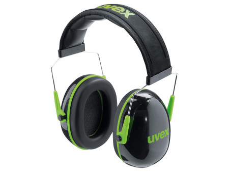 uvex Coquille anti-bruit K1, noir / vert