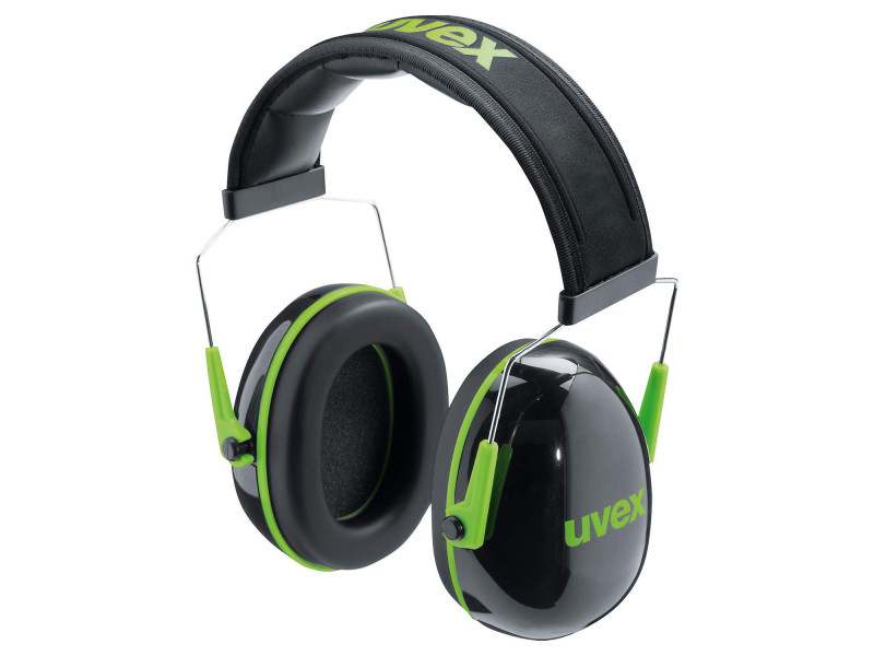 uvex Coquille anti-bruit K1, noir / vert