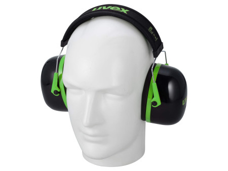 uvex Coquille anti-bruit K1, noir / vert