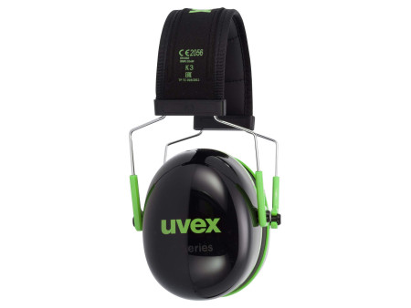 uvex Coquille anti-bruit K1, noir / vert