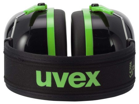 uvex Coquille anti-bruit K1, noir / vert