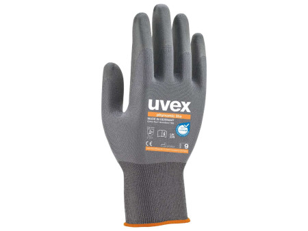 uvex Gants de travail phynomic lite, T. 11, gris