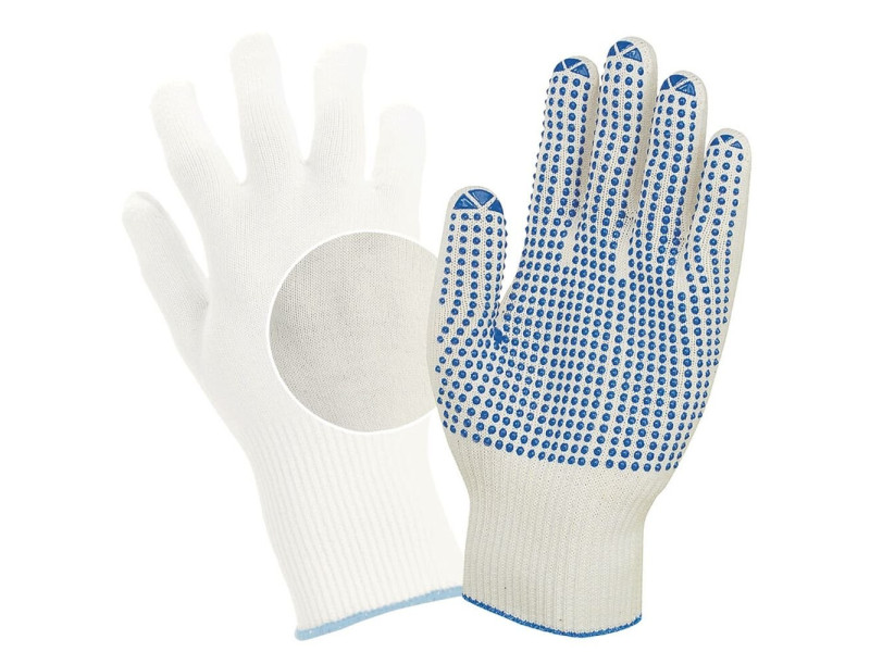 uvex Gants de travail unigrip 6620, T. 08, blanc/bleu