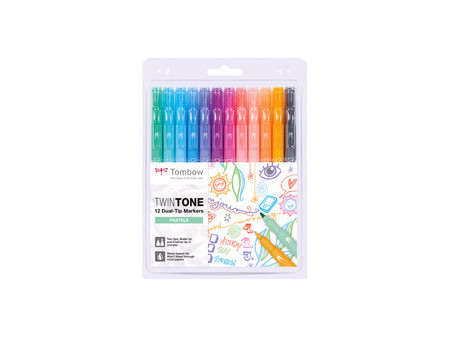 Tombow Feutre double pointe 'TwinTone' Pastell Colours