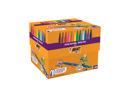 BIC KIDS Feutre Visa, Class Pack de 288 pièces