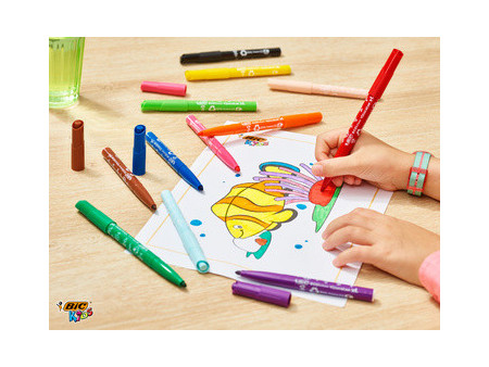 BIC KIDS Feutre Visacolor XL, Class Pack de 144 feutres