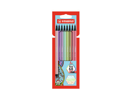 STABILO Feutre Pen 68, étui en carton de 10