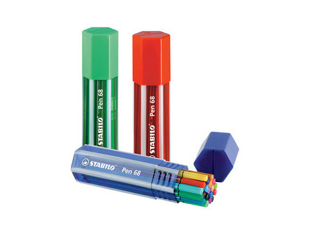 STABILO Feutre Pen 68, Big Pen Box de 20, assorti
