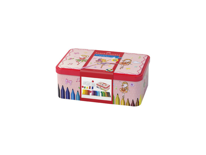 FABER-CASTELL Feutres CONNECTOR PEN, boîte ballerine de 33