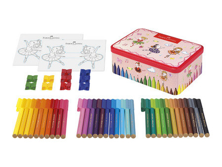 FABER-CASTELL Feutres CONNECTOR PEN, boîte ballerine de 33