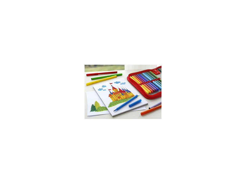 FABER-CASTELL Feutre CASTLE, étui carton de 50 pièces