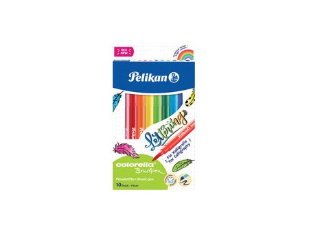 Pelikan Feutre colorella brushpen, étui en carton de 10