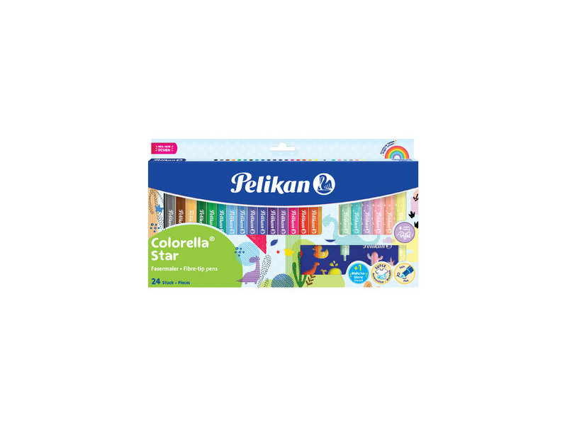 Pelikan Feutre colorella star, étui carton 18+6