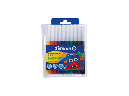 Pelikan Feutres colorella star Triangular, étui de 10