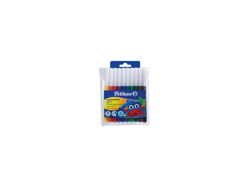 Pelikan Feutres colorella star Triangular, étui de 10