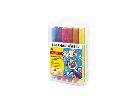 EBERHARD FABER Feutre large COLORI, étui de 12